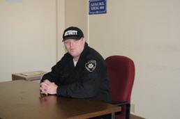 Officer at desk